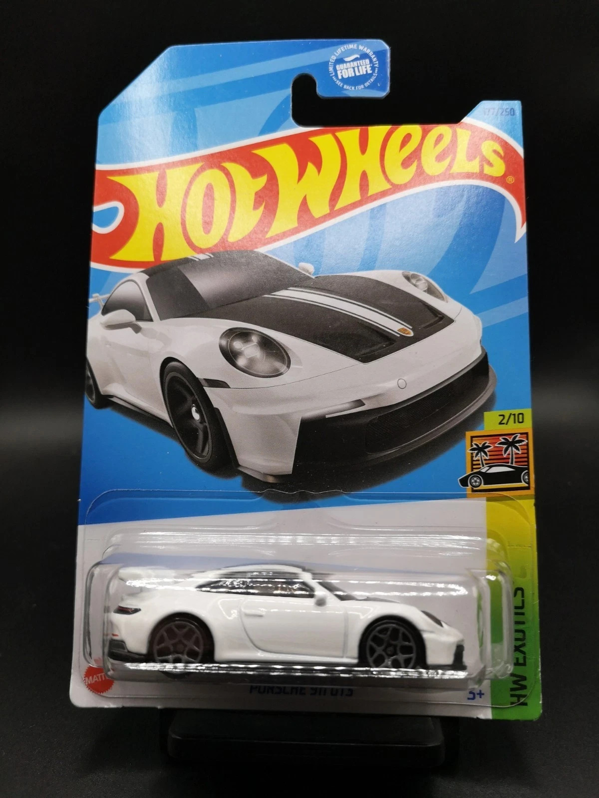 Hot Wheels Porsche 911 GT3 white Kroger USA exclusive. sealed long card
