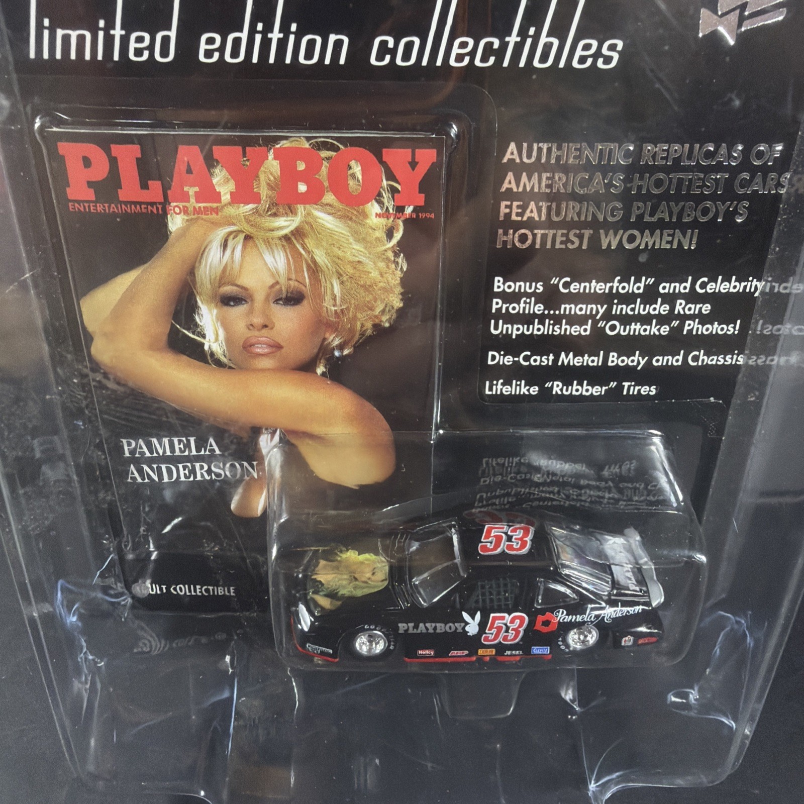 Playboy Pamela Anderson 53 Diecast Celebrity Car Protech Case