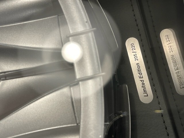 1/18 BBR PAGANI IMOLA MATT SILVER BBR Leather Base Display case P18192D Ltd 220