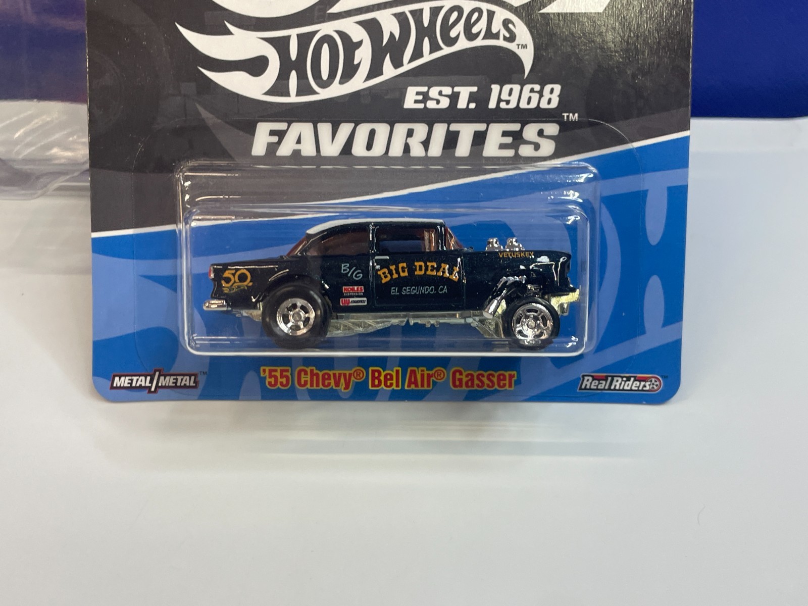 HOT WHEELS 1/64 PREMIUM 50 YEARS ’55 CHEVY BEL AIR GASSER BIG DEAL CHASE
