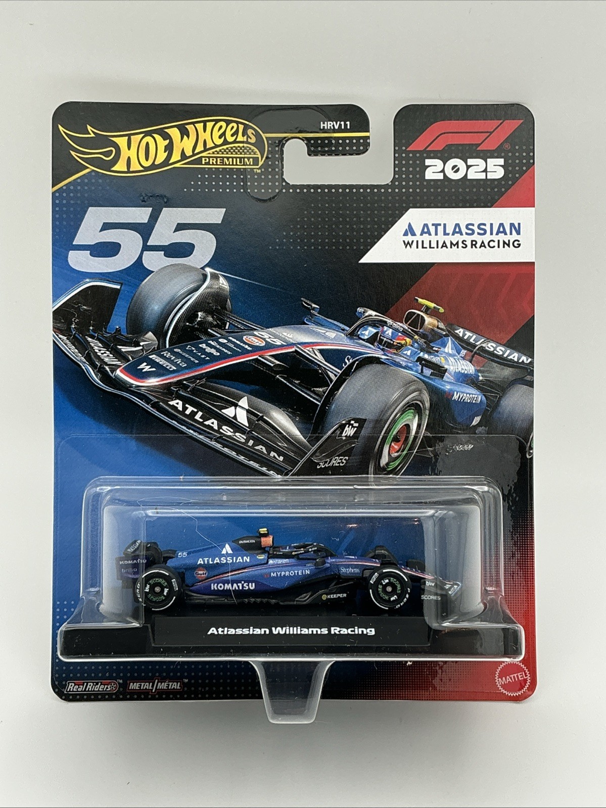 New Hot Wheels Formula 1 Premium 2025 Grid Atlassian Williams Racing #55