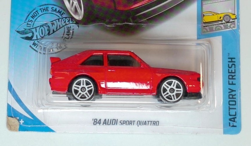 Hot Wheels ’84 Audi Sport Quattro Red FACTORY FRESH 10/10 (145/250)