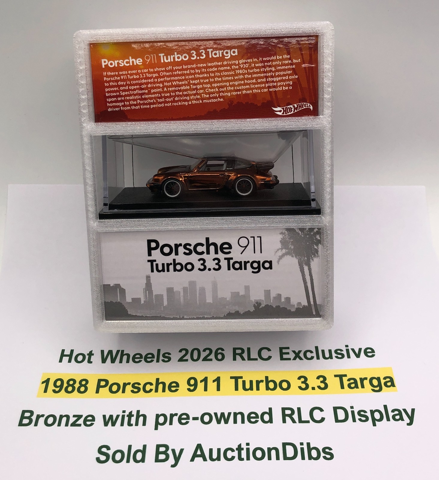 Hot Wheels 2026 RLC Exclusive 1988 Porsche 911 Turbo 3.3 Targa Bronze Non-Chase