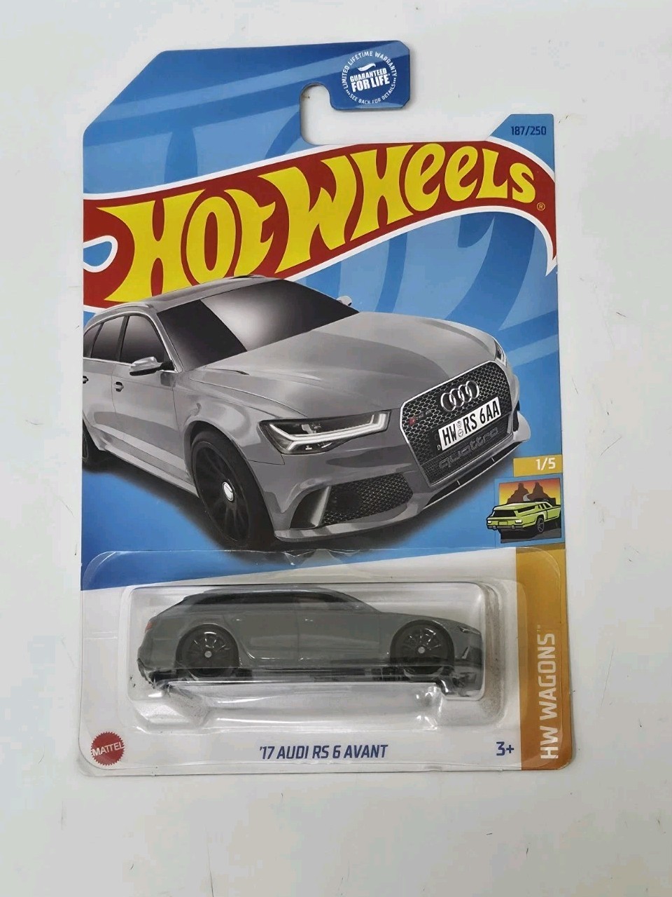 Hot Wheels 2024 ’17 Audi RS 6 Avant 187/250 Wagons Kroger Fry’s Gray
