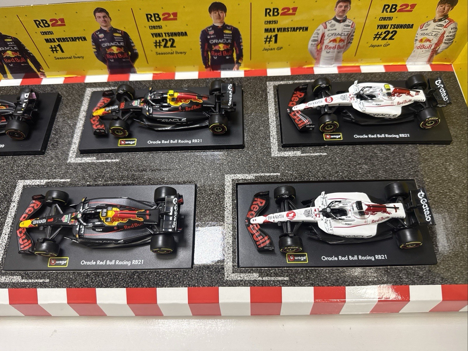 Bburago Red Bull Formula 1 F1 Die-Cast Model All New Styles Cars, Limited Burago