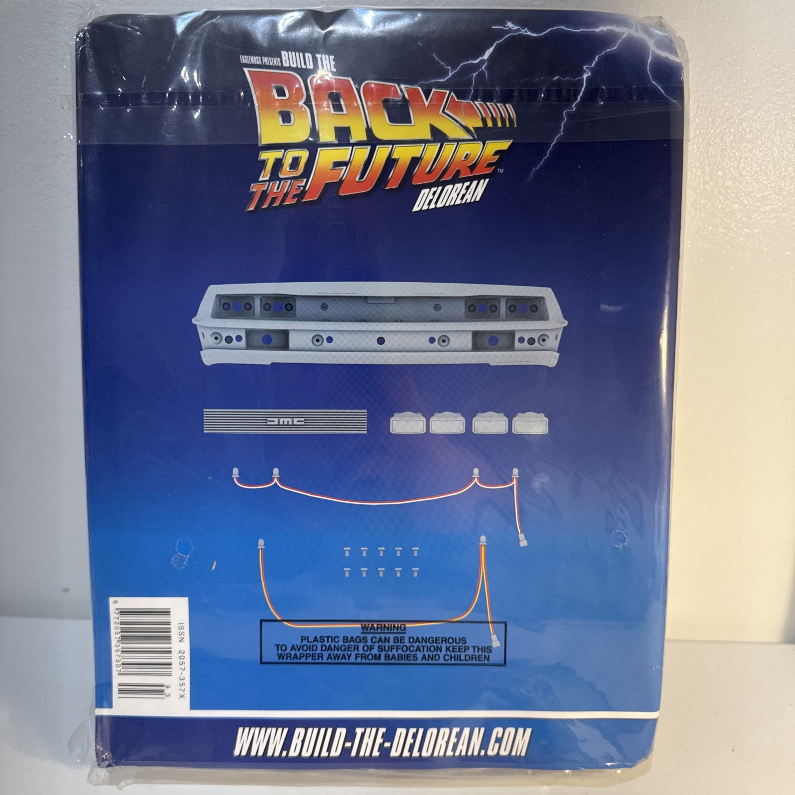 1:8 SCALE EAGLEMOSS BACK TO THE FUTURE BUILD YOUR OWN DELOREAN ISSUE 93 USA