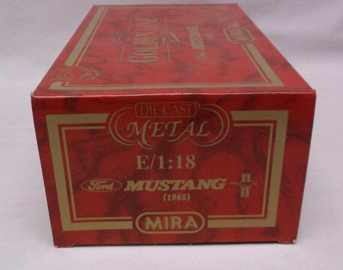 Mira Calidad Golden Line 1965 Ford Mustang Indy 500 Pace Car 1:18 Scale Diecast