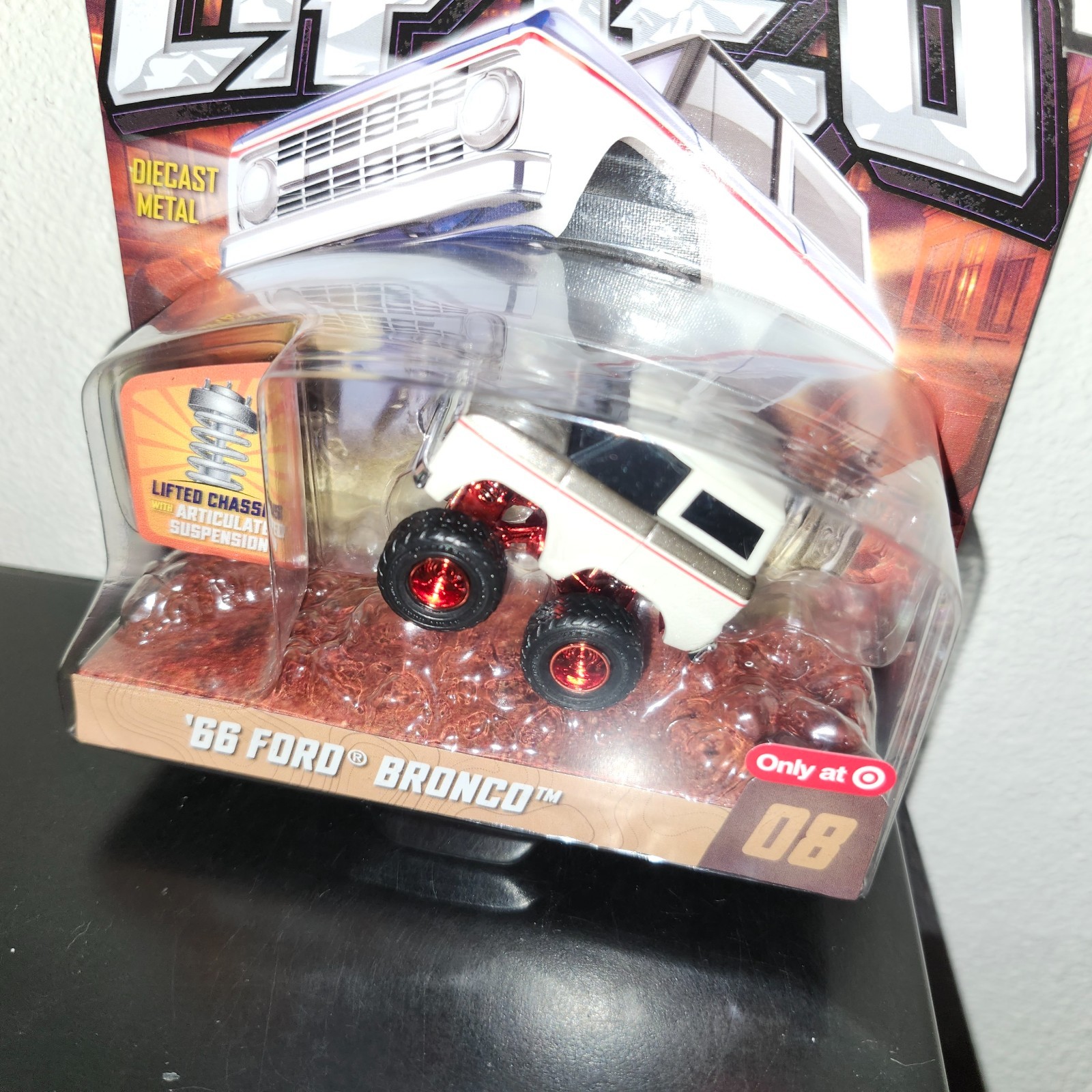 2026 Car Tuned Lifted 66 Ford Bronco RED BOTTOM RB Chase – Target Exclusive