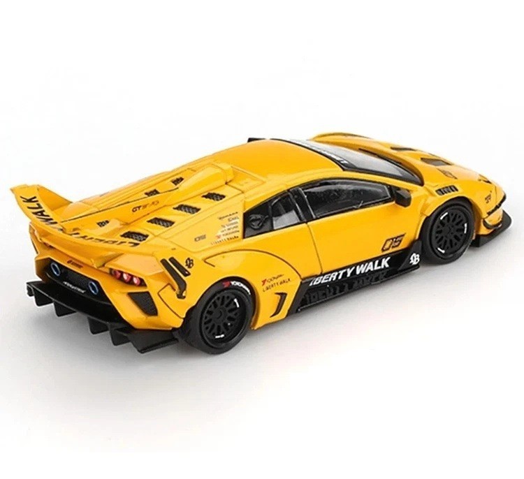 Mini GT 1:64 LB-Silhouette WORKS LAMBORGHI MURCIELAGO GT Evo Yellow Model1135-4J