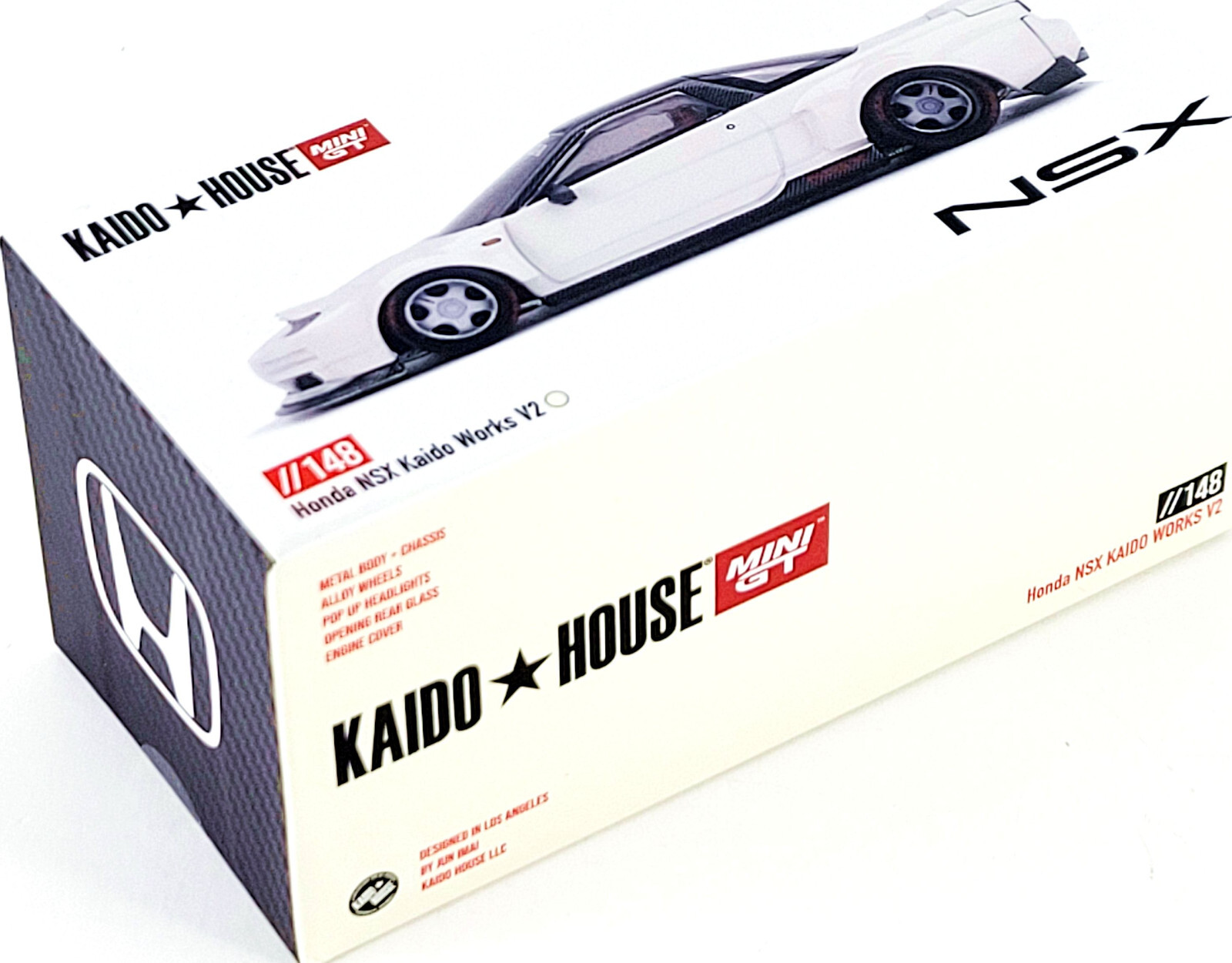 Kaido House x Mini GT Honda NSX (NA1) Kaido Works V2 KHMG148 ⬜⬛ 1/64 🏆 CHASE