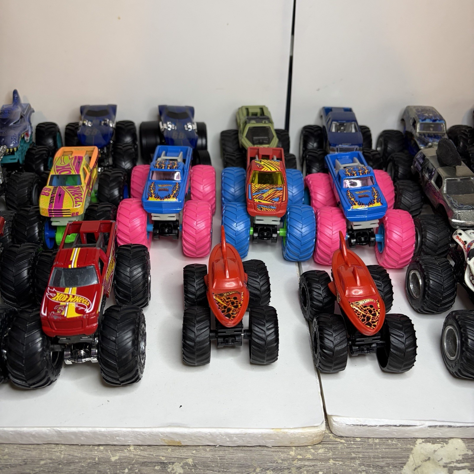 Lot of 24 Hot Wheels Monster Trucks 1:64 Scale Diecast Mixed Variety Collection