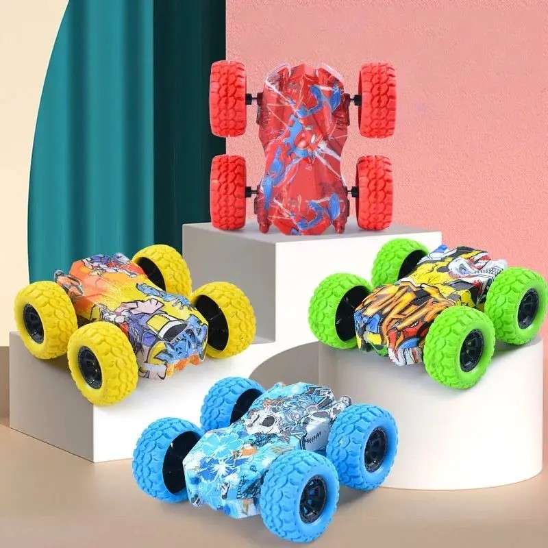Kids Double Sided Inertial Toy Car Anti Collision Off Road Vehicle Anti Fall