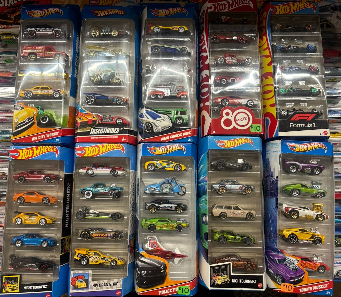Hot Wheels 5 Car Multipack Lot Of 20 Packs 100 Loose Cars Total Mixed Years