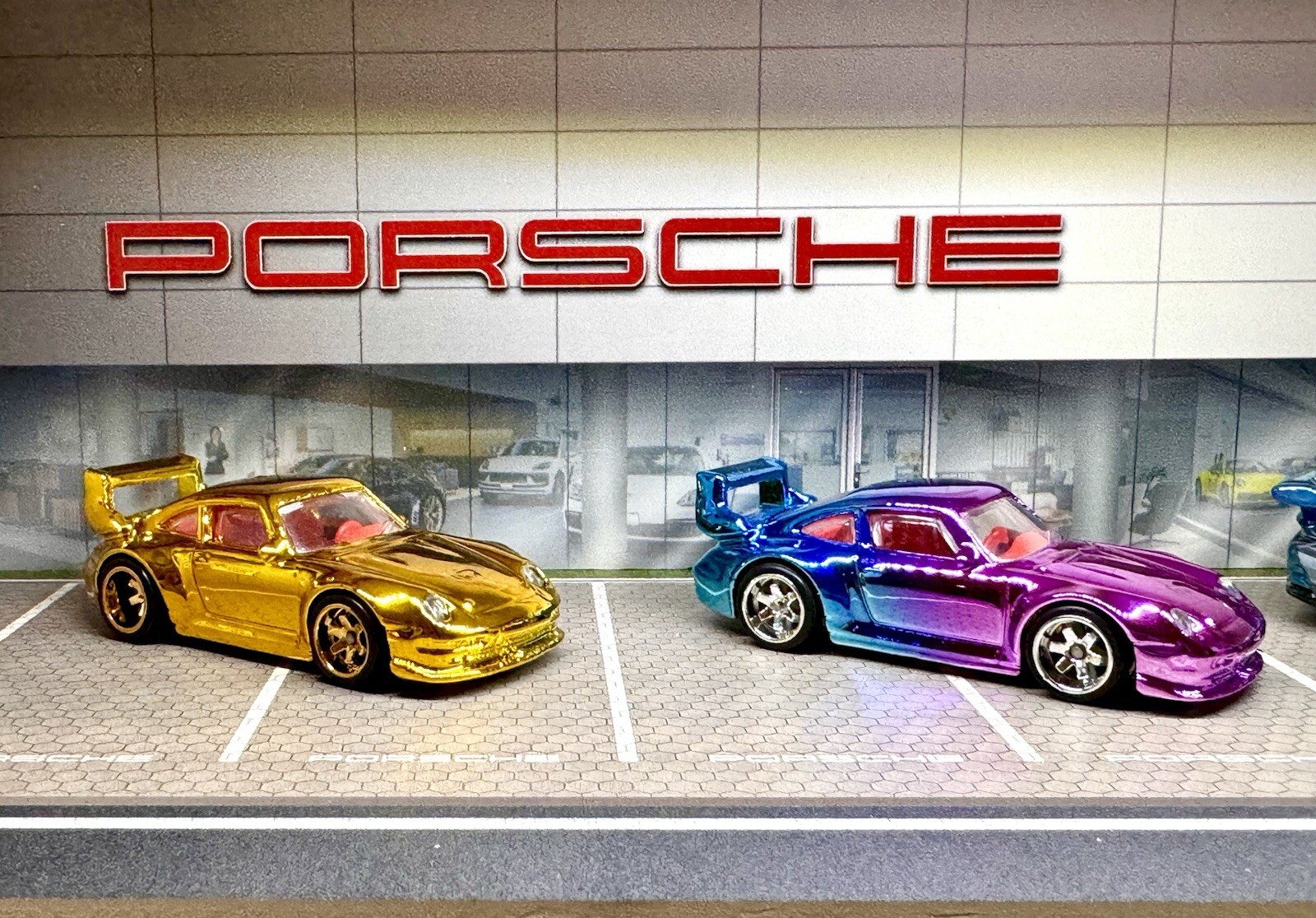 The Ultimate Porsche Diorama! For Hot Wheels 1:64 Models LED Lighting 5 LEVELS!