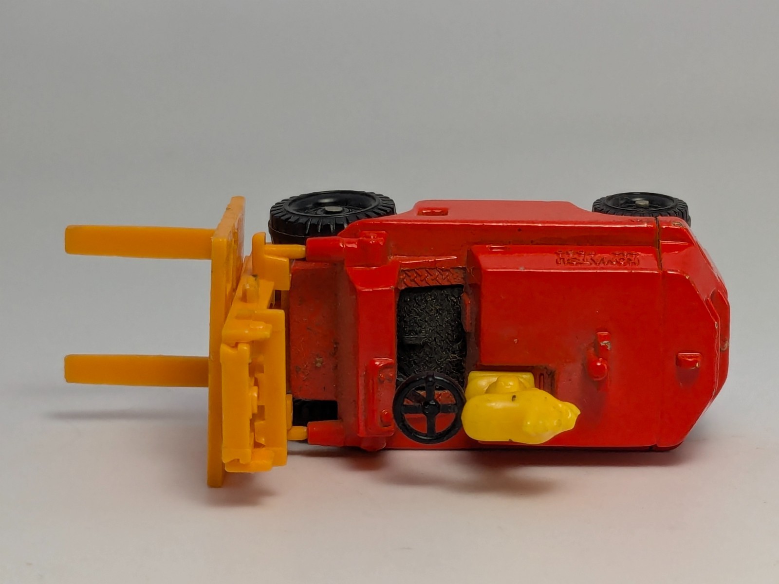 Vintage Aviva Komatsu Red Fork Lift Truck 1965 Peanuts WOODSTOCK Diecast Japan