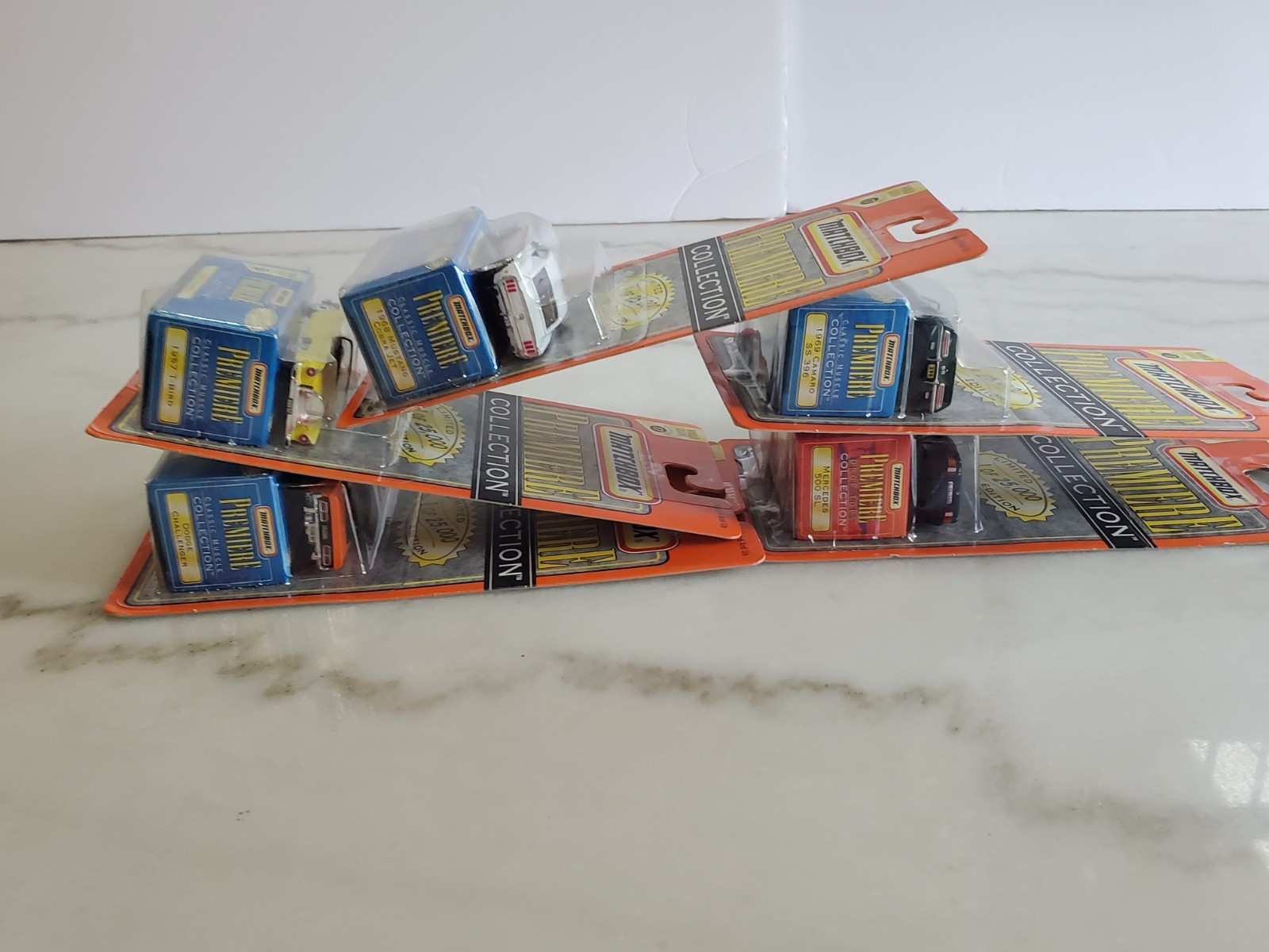 Vintage Matchbox Premiere Collection mid 90’s Cobra Camaro Challenger NiP 1/64