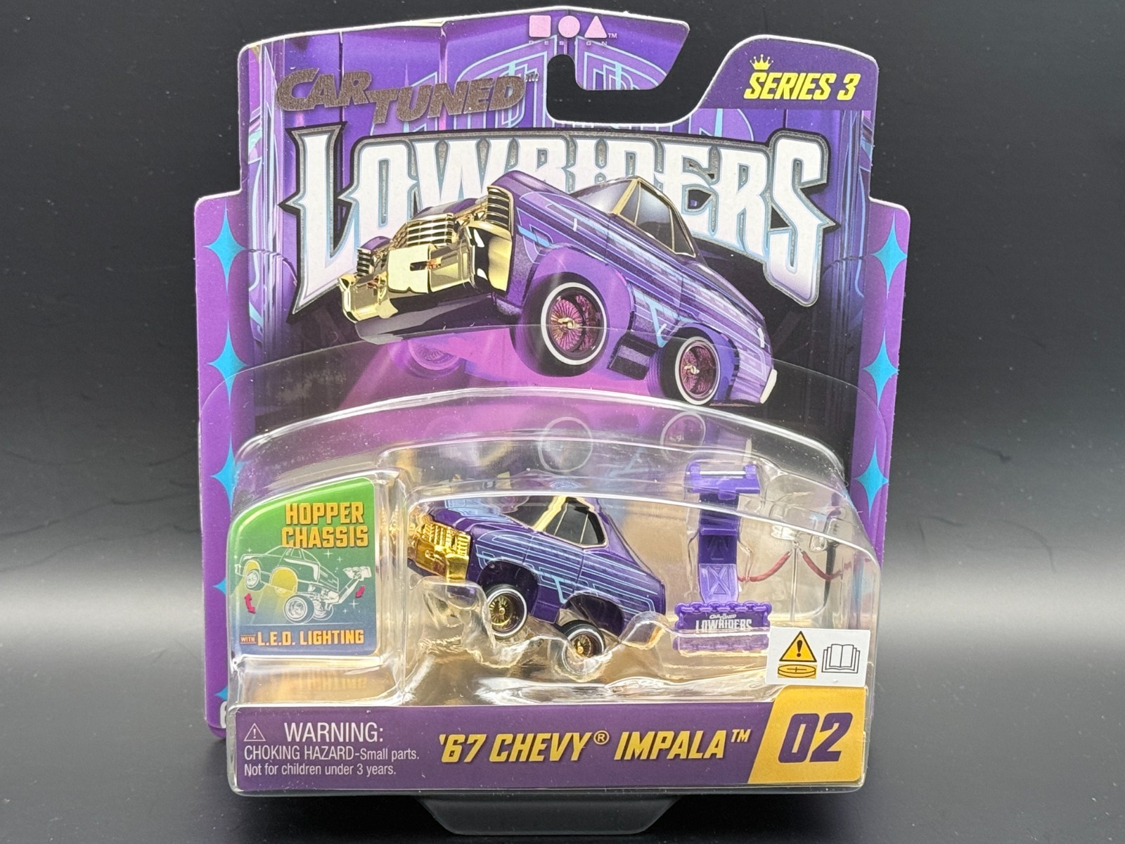 CarTuned 67 Chevy Impala Series 3 Lowriders LED Glow #02 Lowriders 1/64