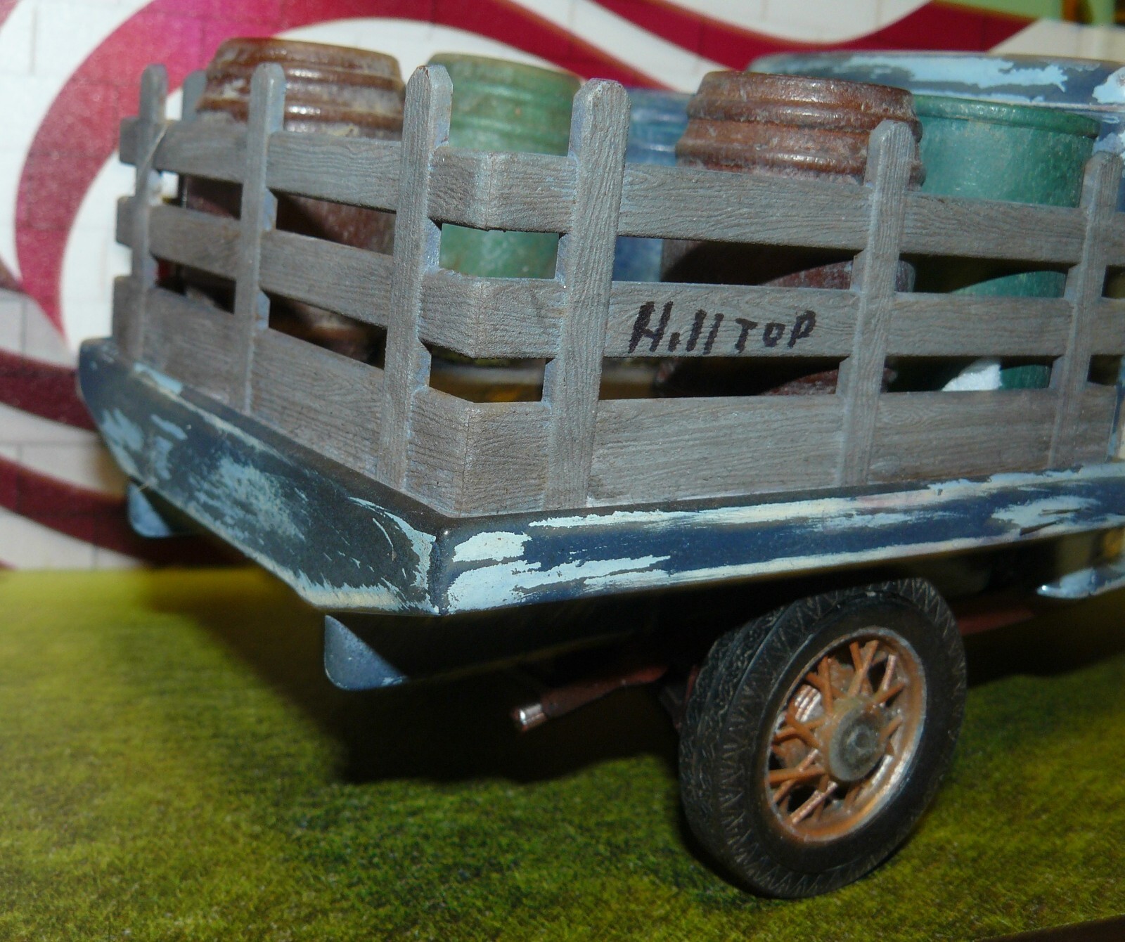 1/18 (IBWB) 1934 Ford stake bed , rusted barn find , rat rod
