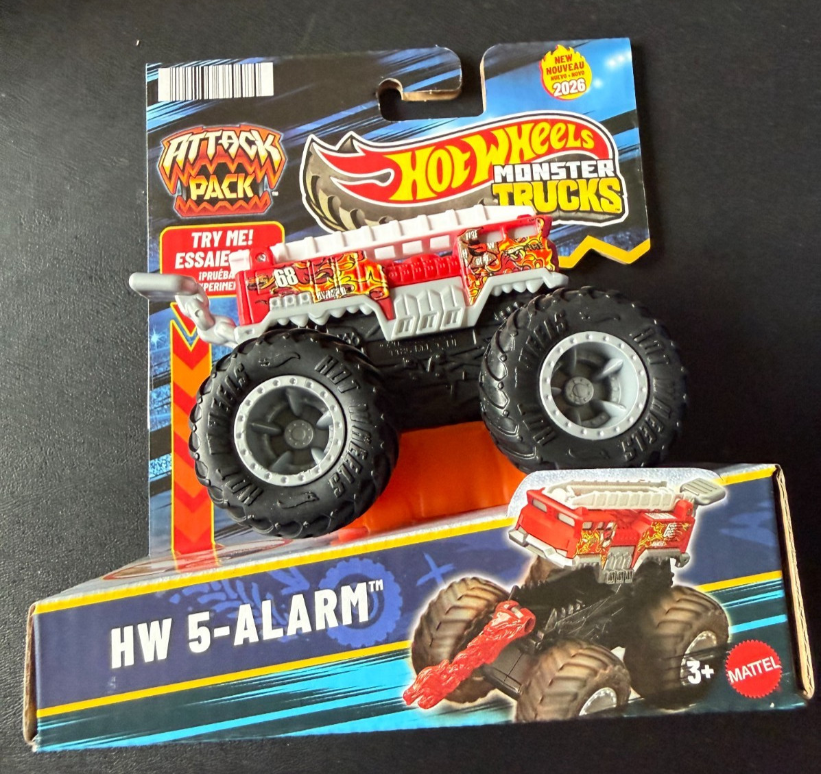 Hot Wheels Monster Trucks Attack Pack HW 5-Alarm