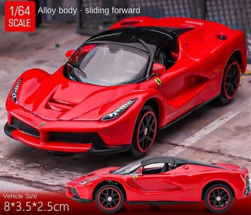 Bburago 1/64 Ferrari LAFERRARI Red Diecast Metal Racing Sports Car Ferrari RED