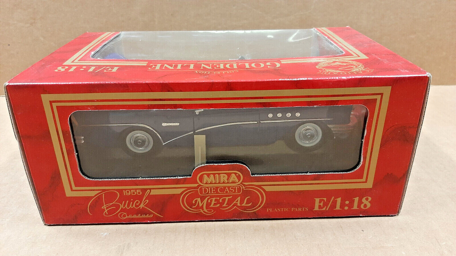 Mira Golden Line Collection 1955 Buick Century Convertible 1:18 Scale Diecast