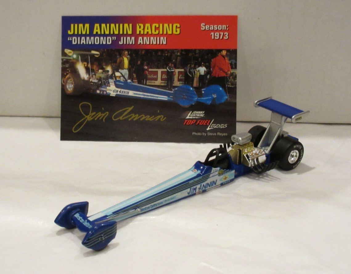 JOHNNY WHITE LIGHTNING NHRA DRAG RACING LEGENDS JIM ANNIN 1973 TOP FUEL DRAGSTER