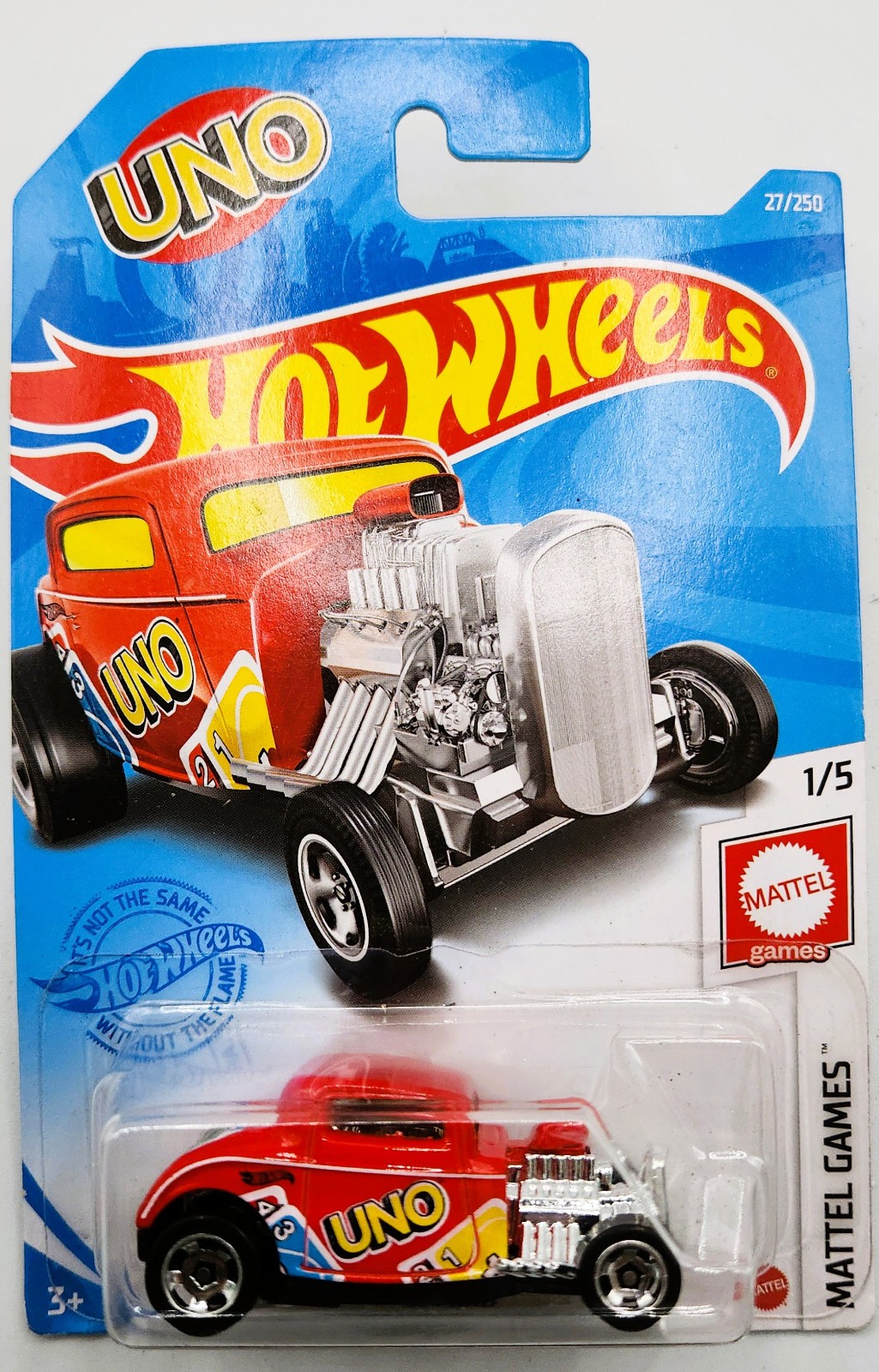 Hot Wheels 2021 Mattel Games Series #27 ’32 Ford Red w/ RSWs UNO UNOPENED
