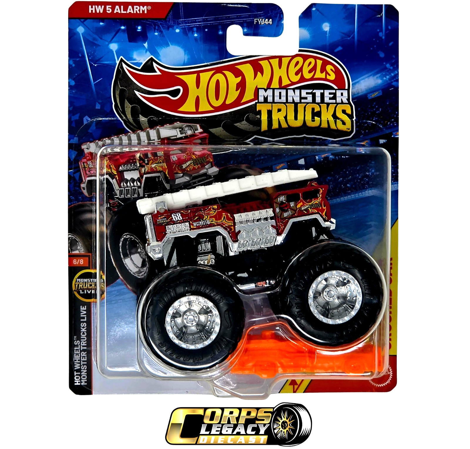Hot Wheels Monster Trucks HW 5 Alarm Monster Trucks Live 6/8 1:64 2026 NEW