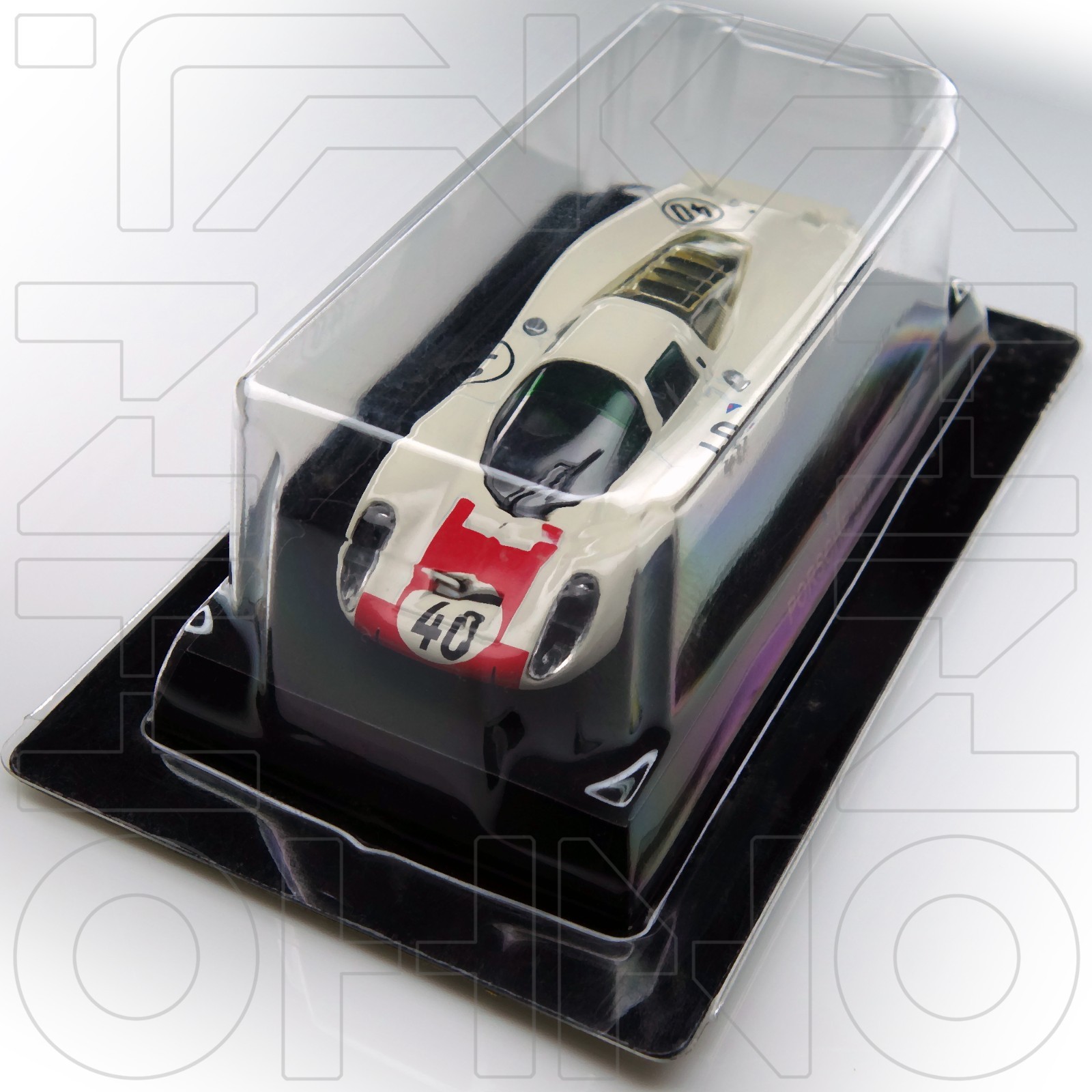 Porsche 907 #40 Rindt Mitter LM 1973 KYOSHO 1:64 Collection 2 post 910 pre 908