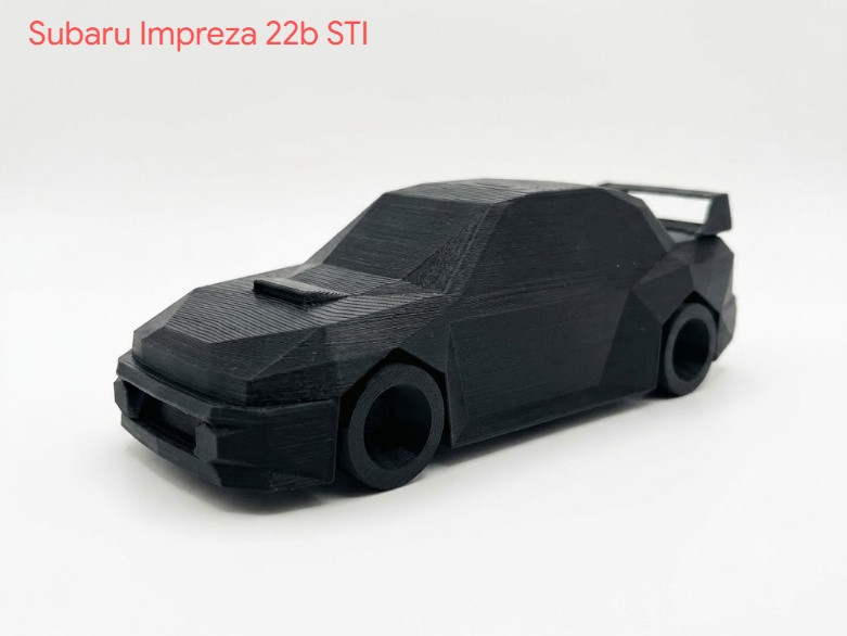 Subaru Impreza 22b STI scale model Low Poly – perfect gift