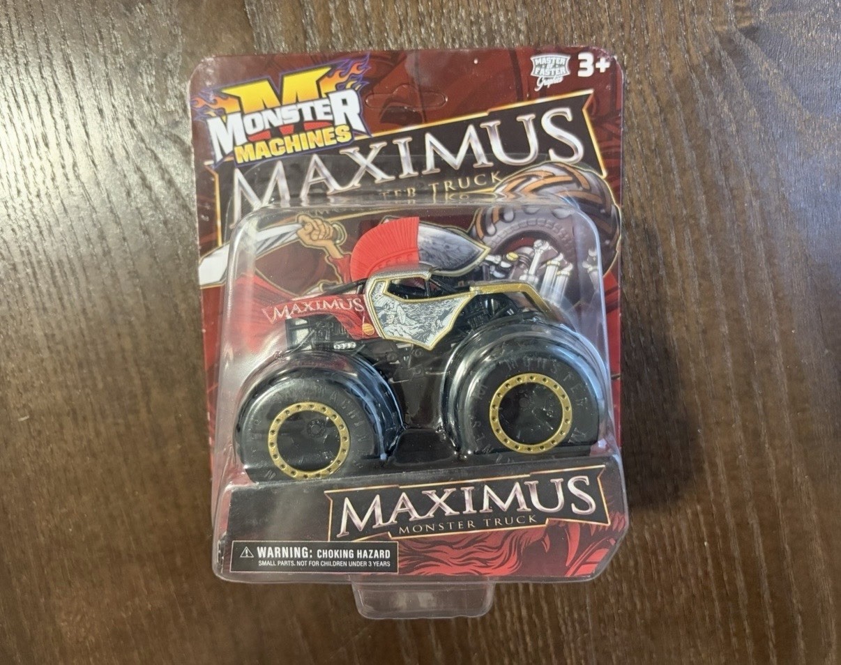 MAXIMUS MONSTER MACHINES MONSTER JAM TRUCK SPIN MASTER BRAND NEW RARE VHTF RETRO