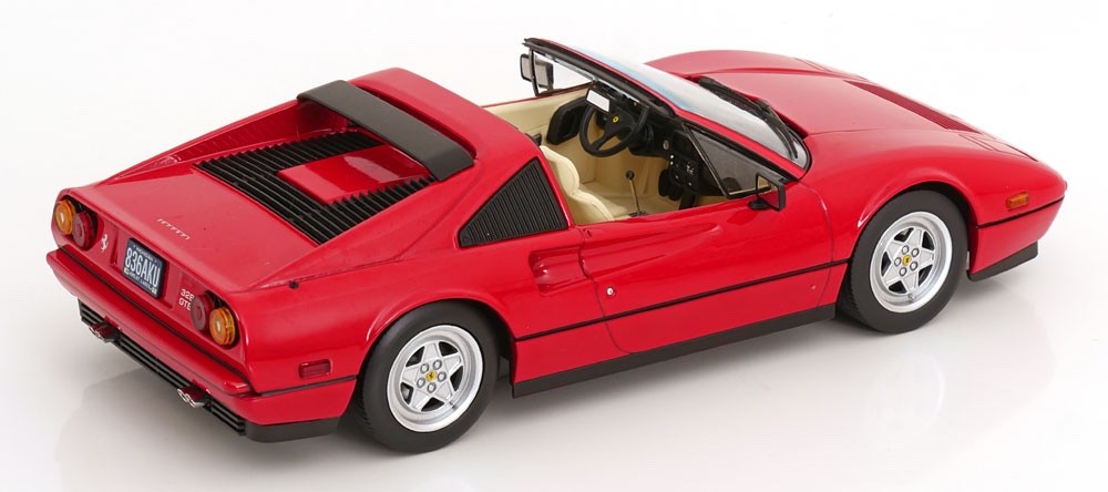 KK Scale 1985 Ferrari 328 GTS US Version Beverly HIlls Cop Rosso Corsa Red 1:18
