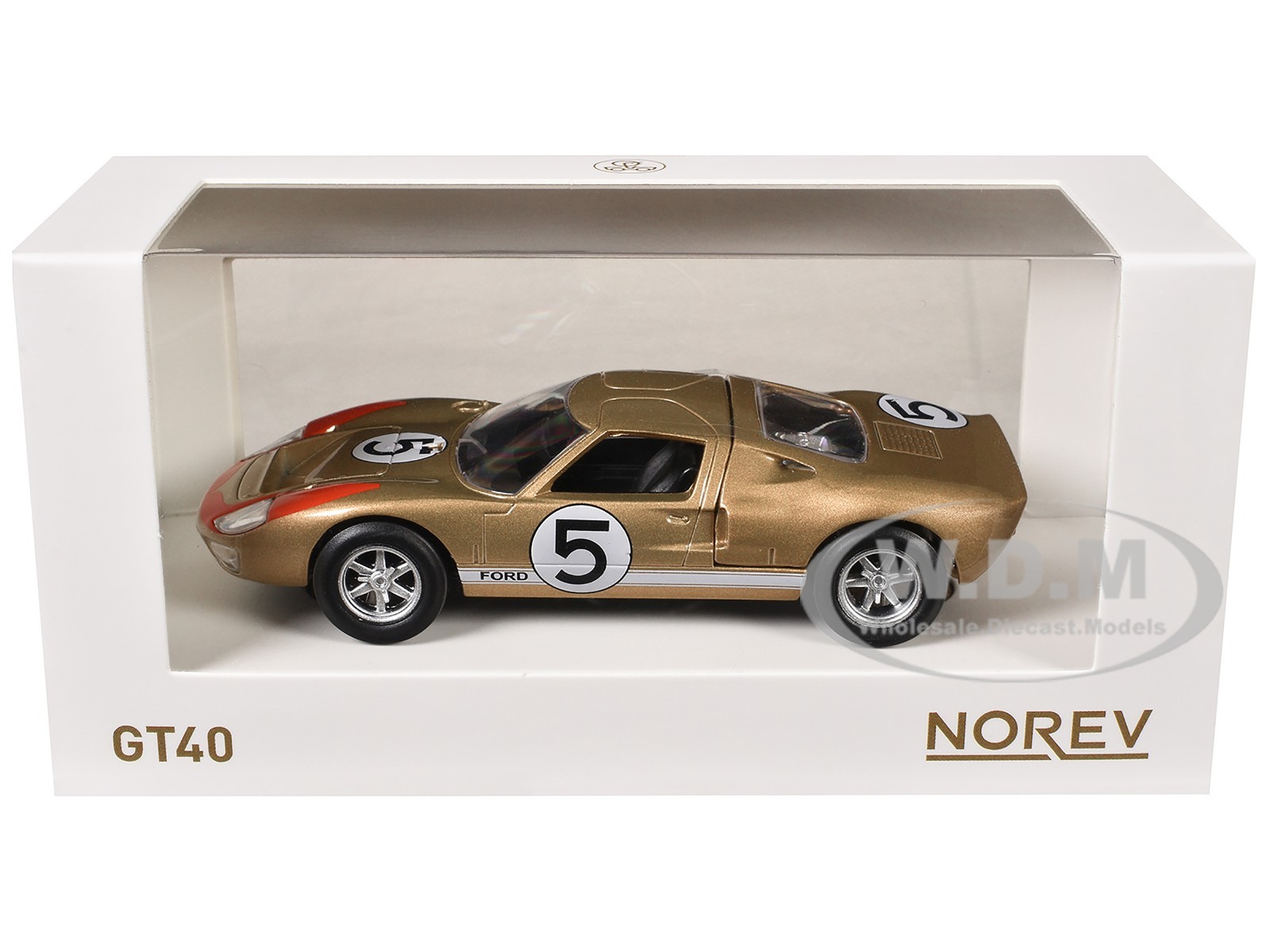 1966 FORD GT40 MKII #5 KANDY GOLD 1/43 DIECAST MODEL CAR BY NOREV 270578