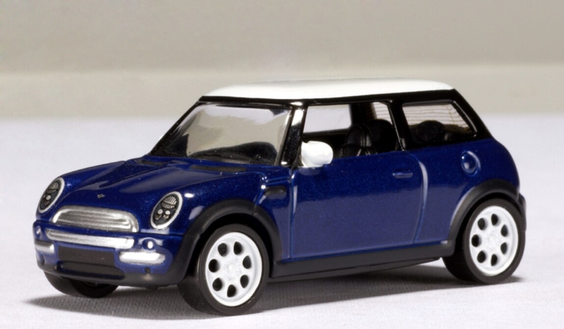 WOW EXTREMELY RARE Mini Cooper 1.6 Blue White 2001 1:64 Auto Art-Minichamps-CM’S