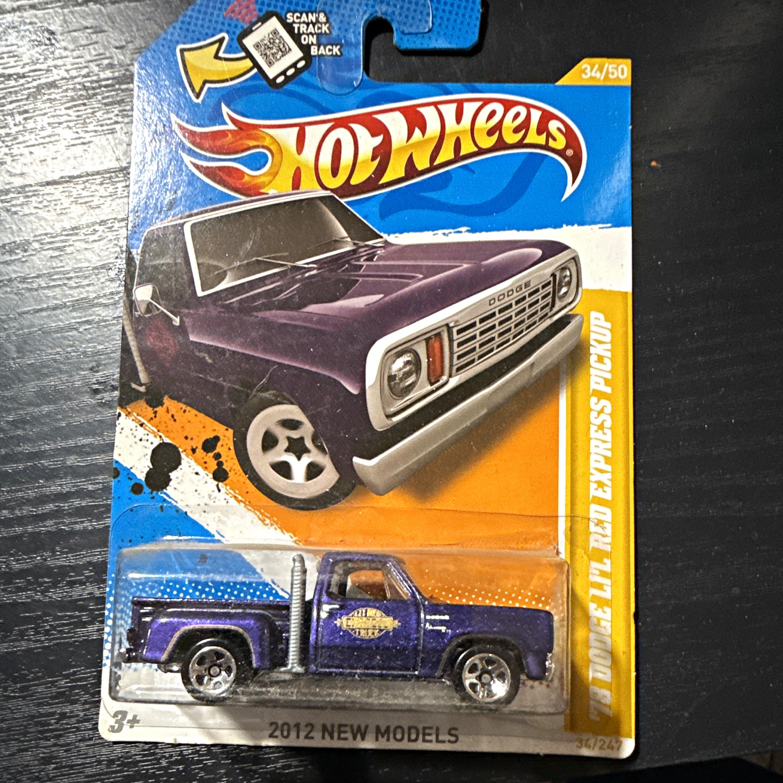 Hot Wheels 2012 New Models 1:64 1978 Dodge Li’l Red Express Purple Diecast