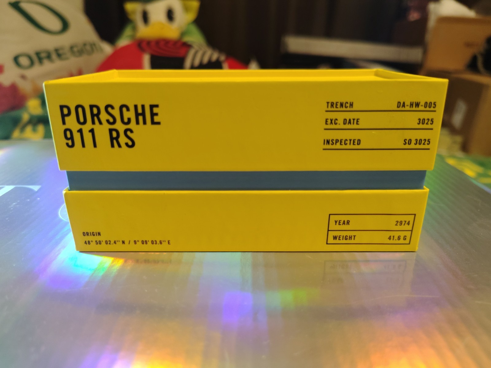 Hot Wheels Daniel Arsham 1973 PORSCHE 911 RSA Yellow 1:64 Mattel Creations JGK64