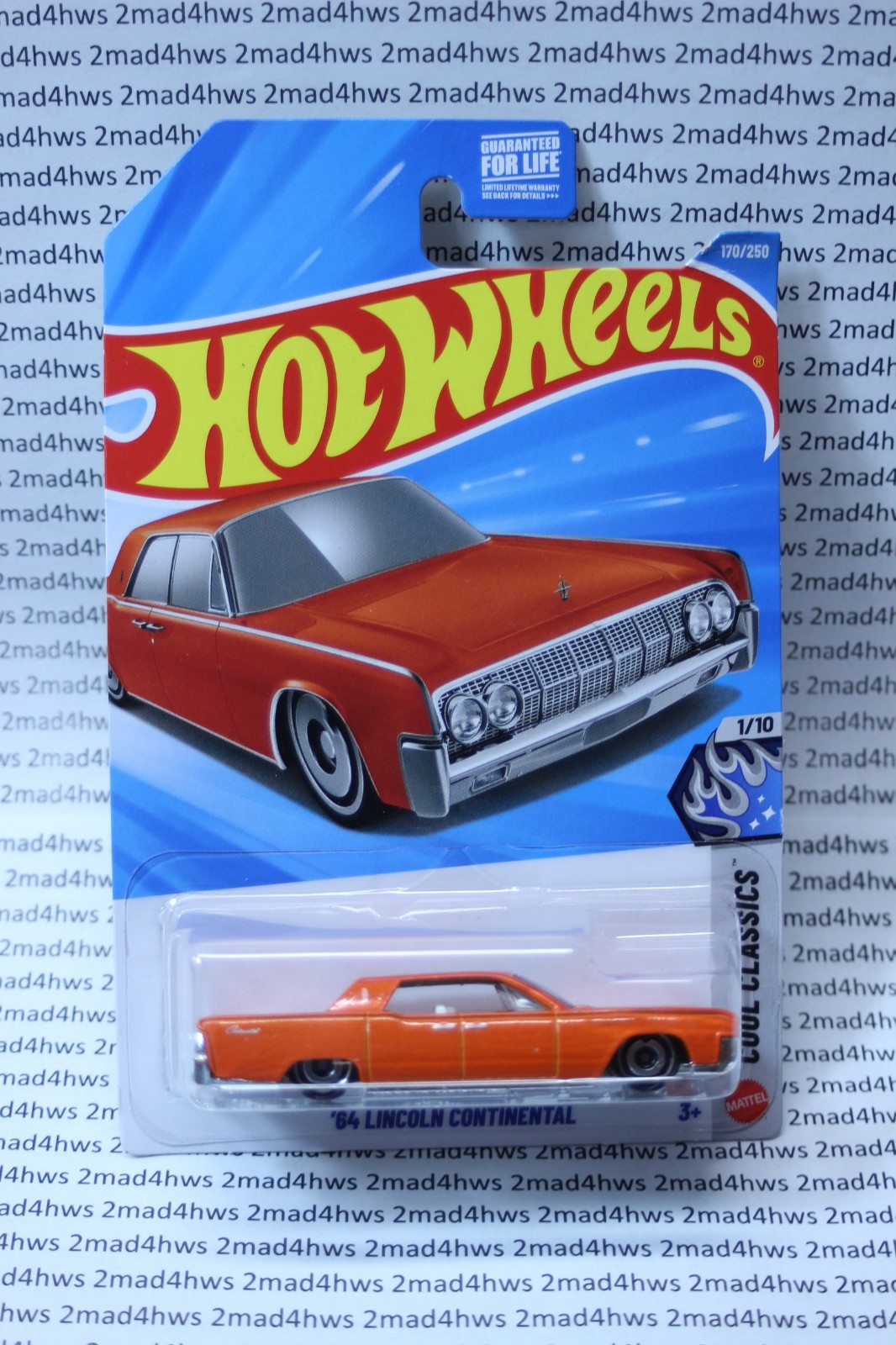 2026 Hot Wheels lot of 4 Orange ’64 Lincoln Continental 170/250 FREE SHIPPING