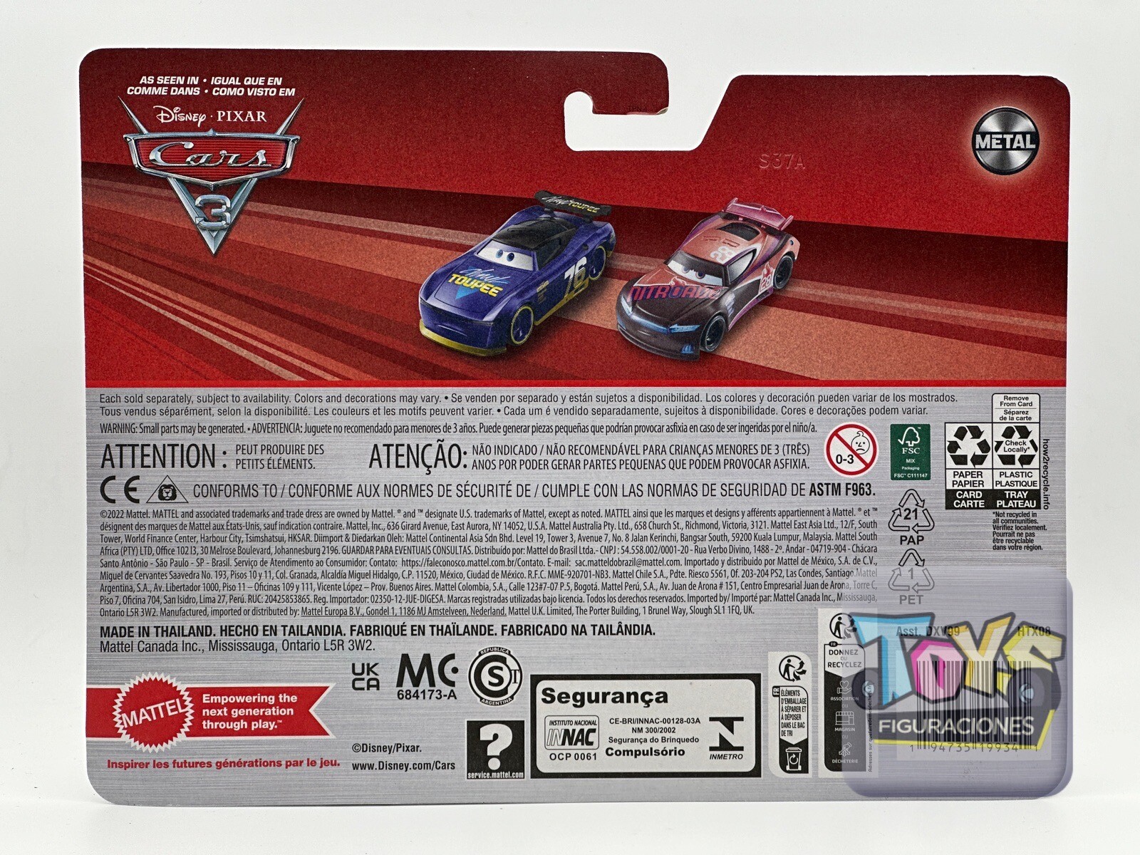 Disney Pixar Cars 3 Will Rusch #76 and Tim Treadless #28 Double Pack 2024