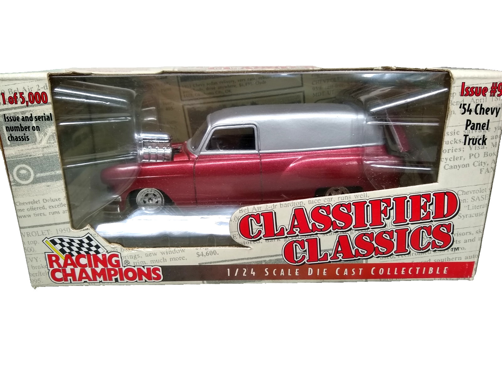Racing Champions 1954 Chevy Panel Truck 1:24 Die-Cast 98150 JUNKYARD READ DAMAGE