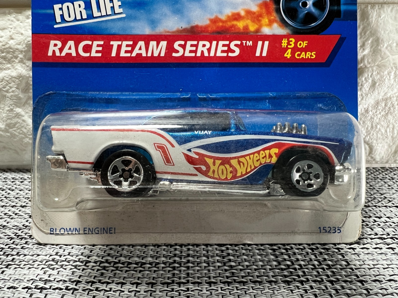 Hot Wheels Race Team Series II #3 of 4 Cars ’57 Chevy Collector #394 Blue