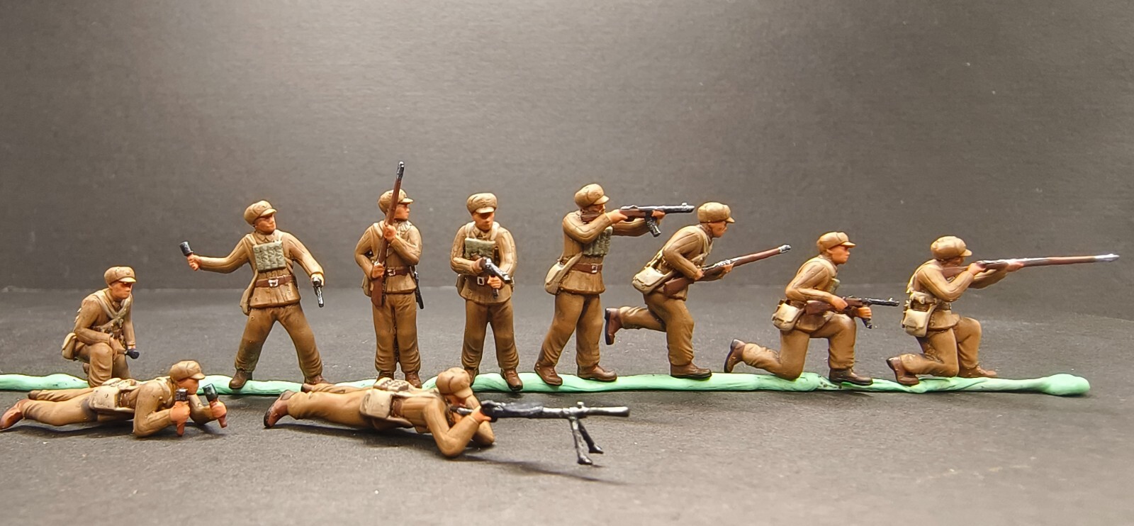 WW2 1/72 tank 1:72 CHINA soldiers in Korean War Diorama totalwar 3D PRINT