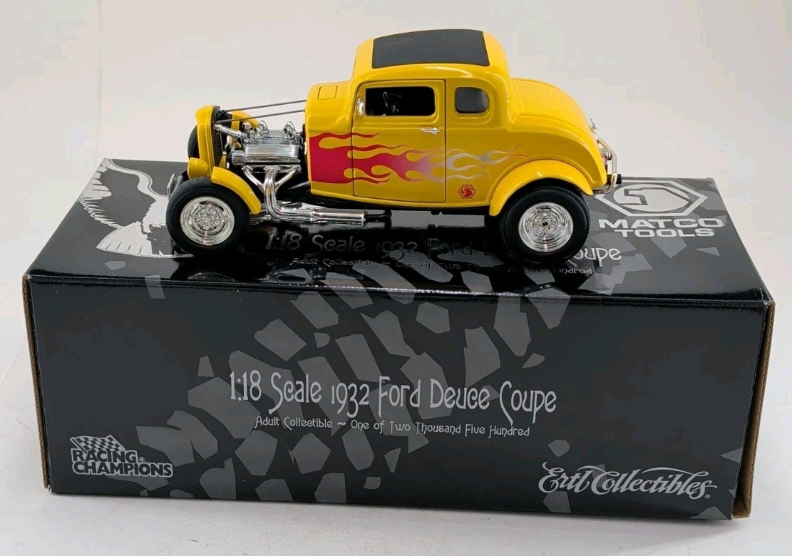1/18 Matco Tools Collector’s Set Custom Street Rods ERTL 1 of 2500 W/ COA…