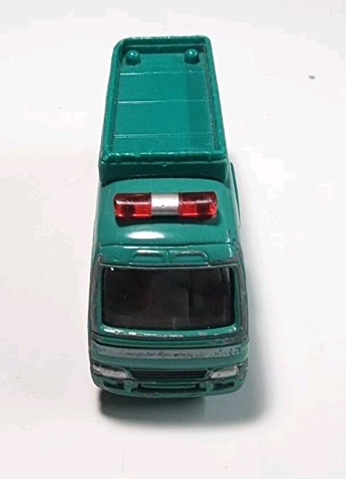 Tomica Tomy #92 Green Toyota Coaster 1/89 Diecast/Plastic Emergency Rescue