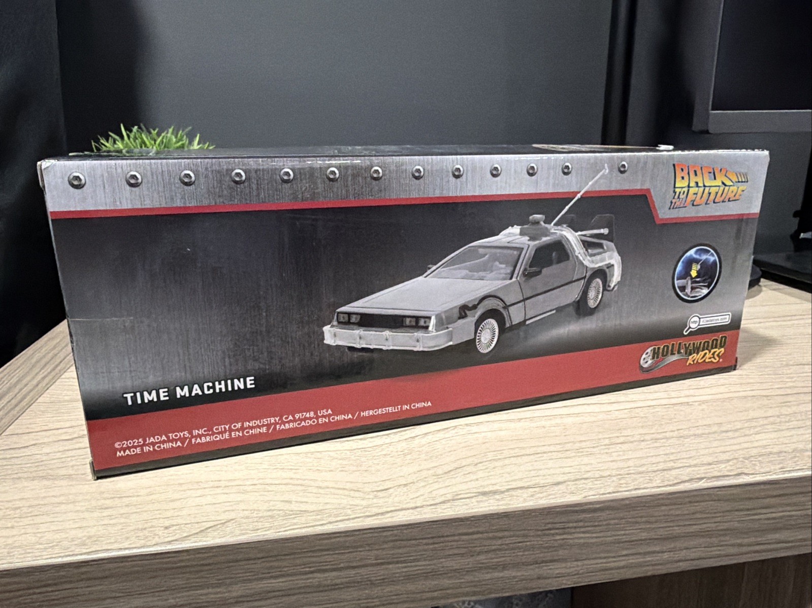 Jada Back to the Future I Classic Time Machine DeLorean light up Ships Out Fast