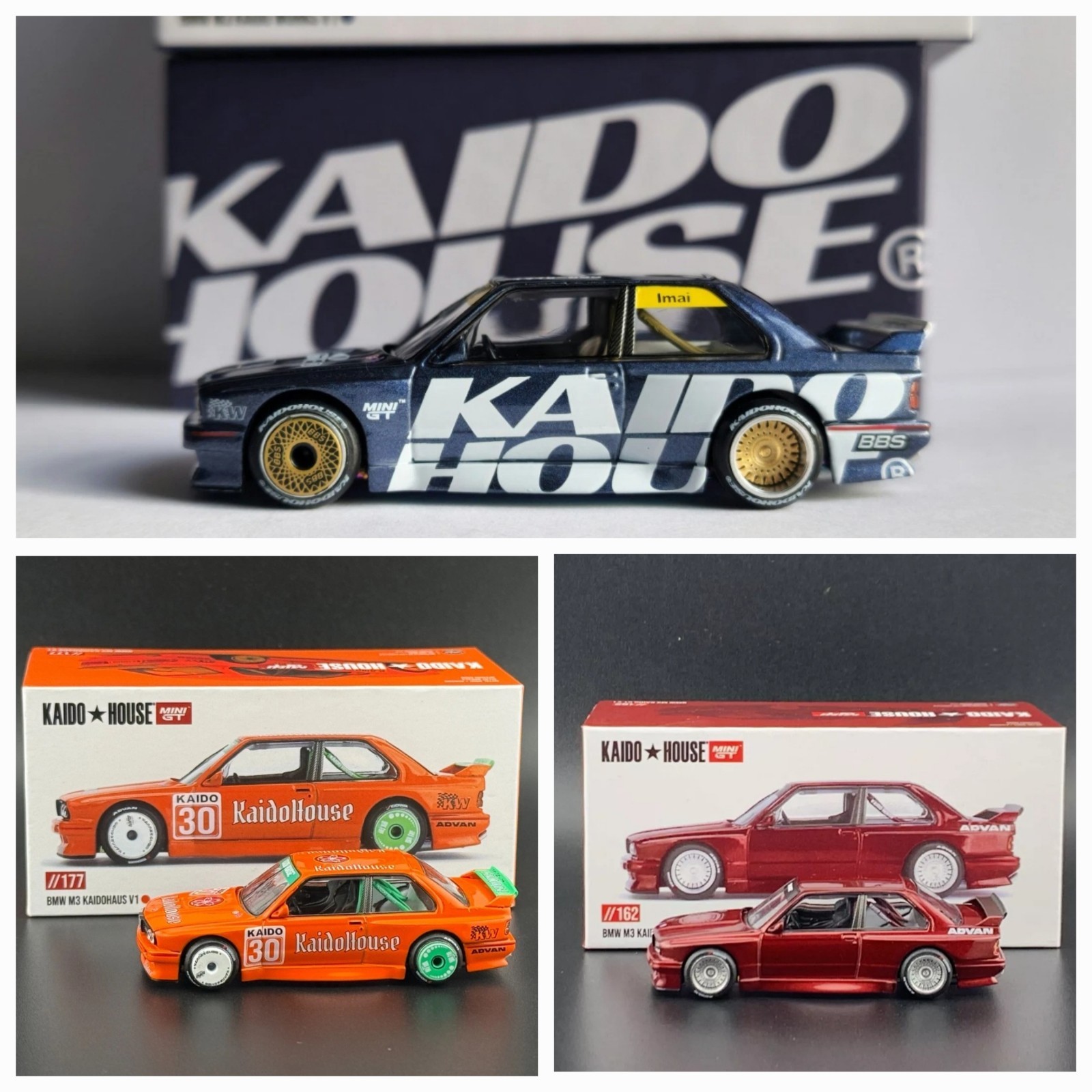 Kaido House x Mini GT 1:64 BMW M3 Bundle Of 3 Cars