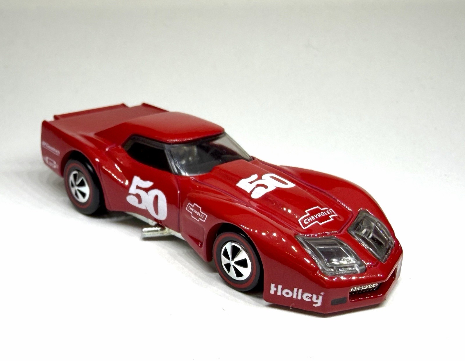 🔥 Hot Wheels CUSTOM MADE Redline Racing ’76 Greenwood Red Corvette