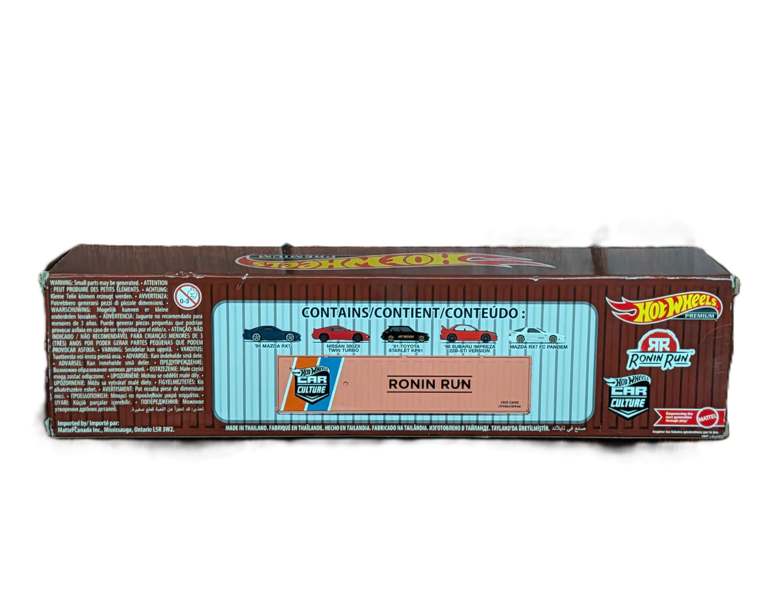 Hot Wheels Premium Ronin Run Container Set 2021 Car Culture New
