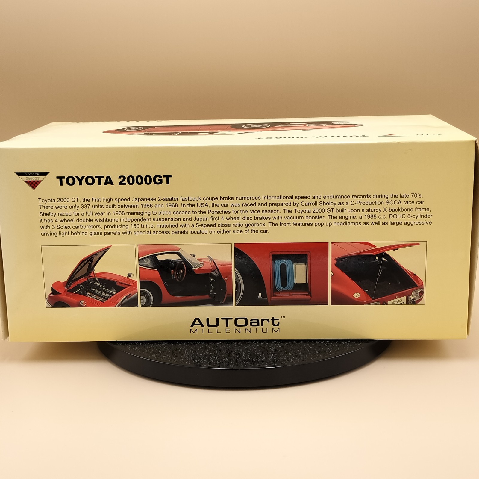 AUTOart 1/18 Toyota 2000GT 1967 Coupe red Upgraded 78746 Millennium