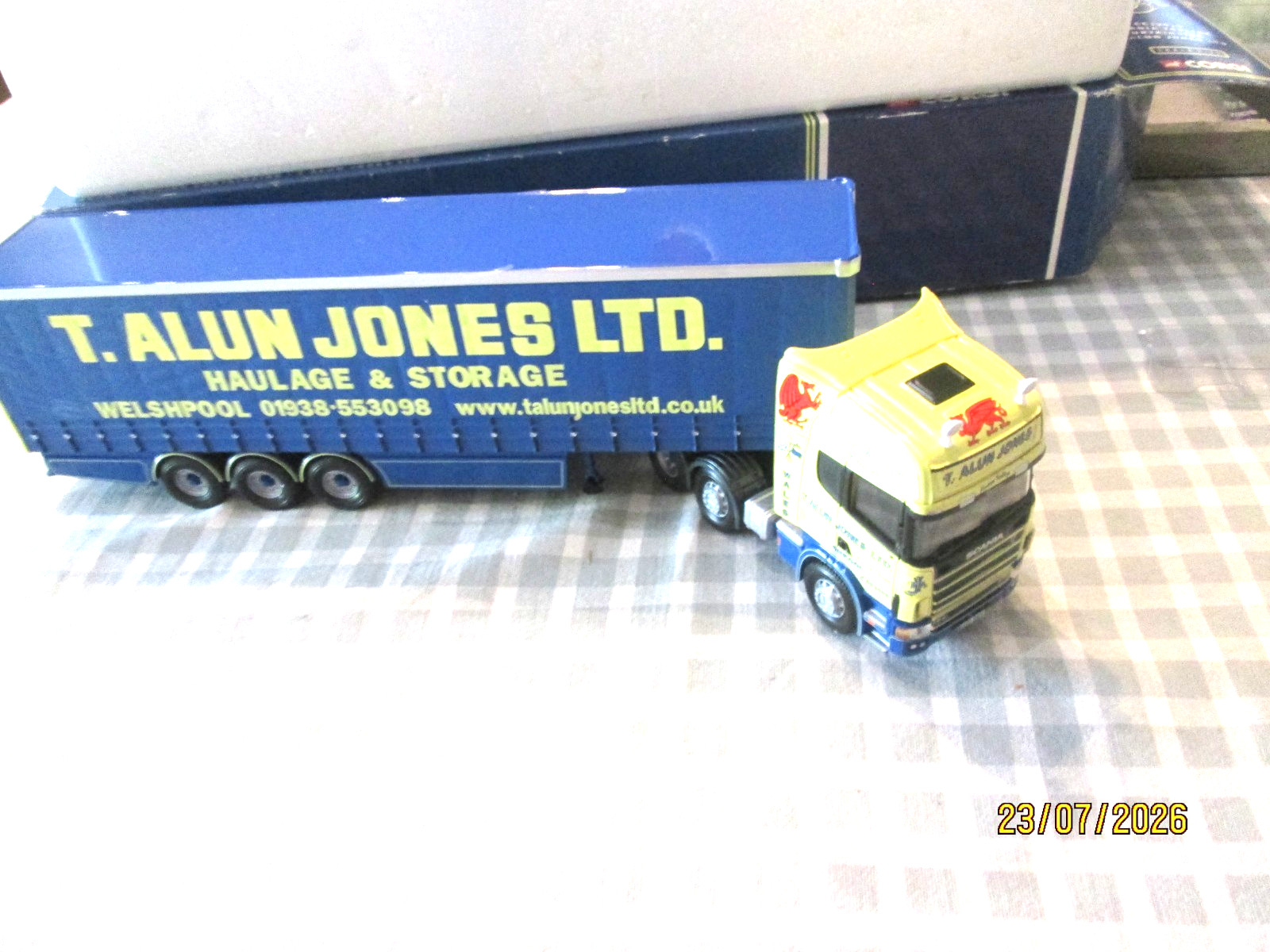 Corgi CC12913 1:50- Scania Topline Curtainside -T Alun Jones Ltd – Boxed
