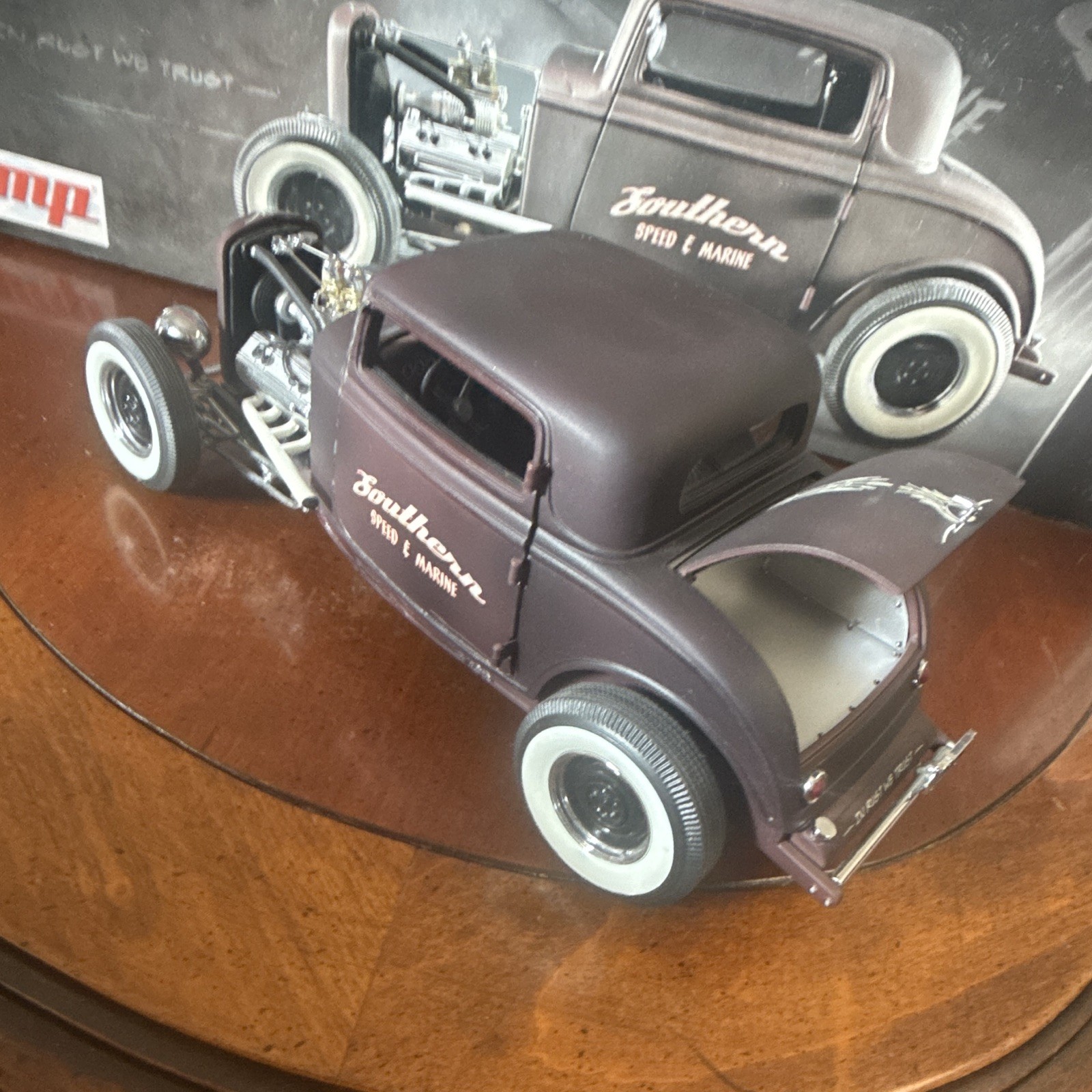 Jada Toys Rat Rod 1934 Ford 3-Window Coupe 1:24 Diecast Brown w/ Box